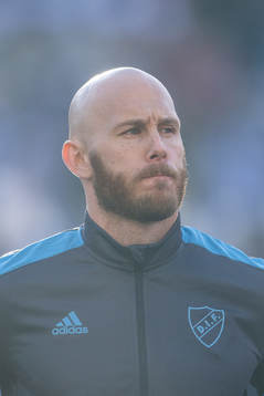 Djurgårdens Magnus Eriksson vid line up