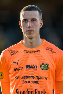 Mjällbys målvakt Samuel Brolin