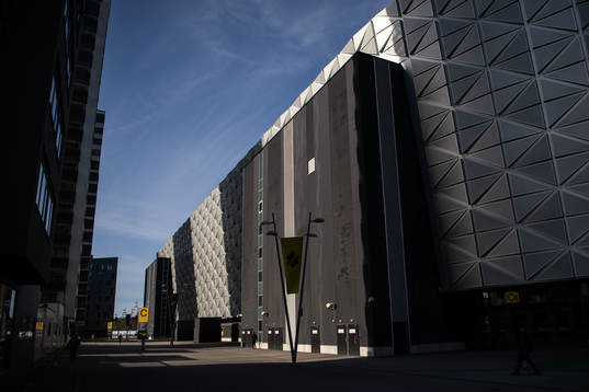 Exteriör av Friends Arena