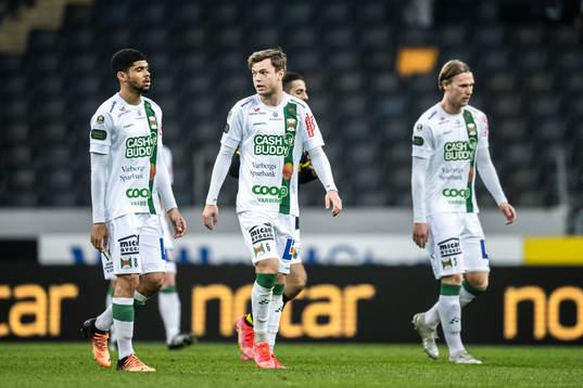 Varbergs Luke Le Roux och Albin Winbo deppar