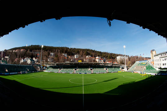 NP3 arena innan fotbollsmatchen i Allsvenskan mellan GIF