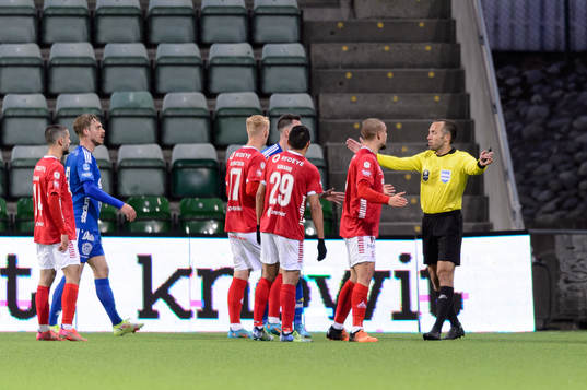 Kalmars spelare reagerar