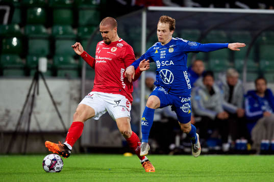 Kalmars Douglas Bergqvist och Sundsvalls Saku Ylätupa