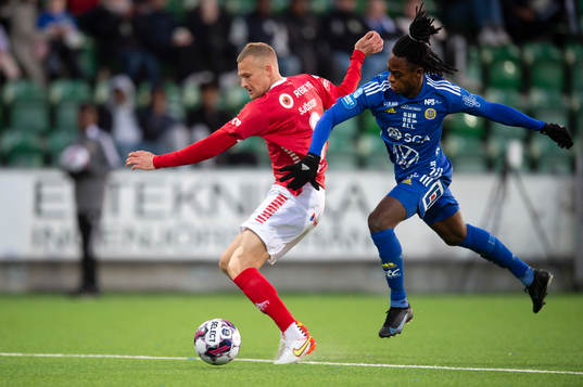 Kalmars Rasmus Sjöstedt och Sundsvalls Ronlado Damus