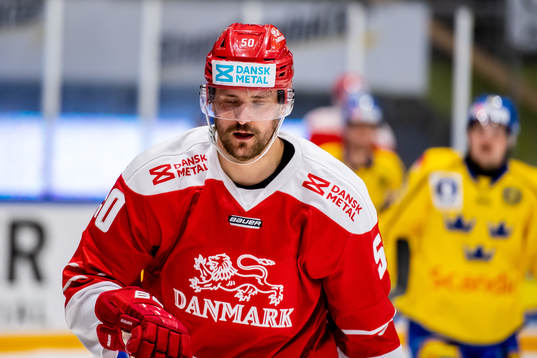 Mathias Bau Hansen of Denmark looks dejected