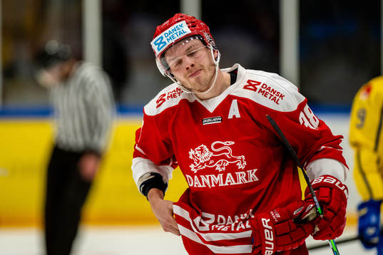 Morten Poulsen of Denmark looks dejected
