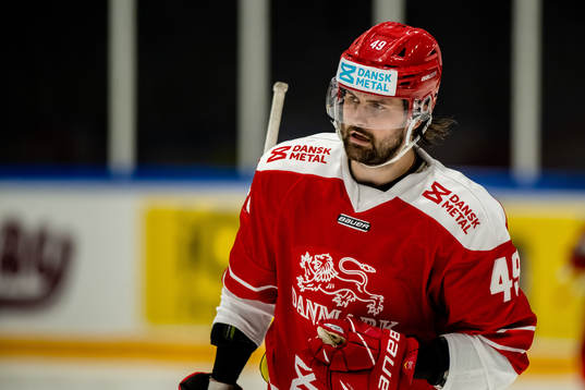 Christopher Frederiksen of Denmark looks dejected