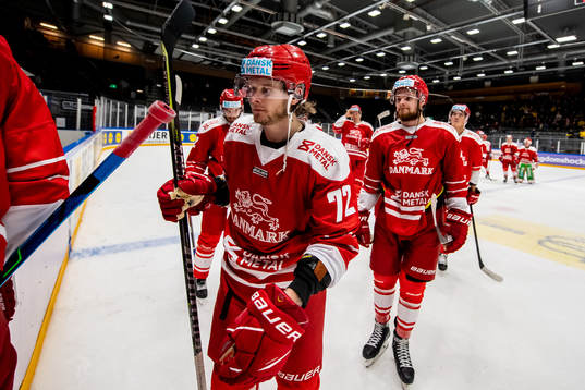 Nicolai Meyer of Denmark looks dejected
