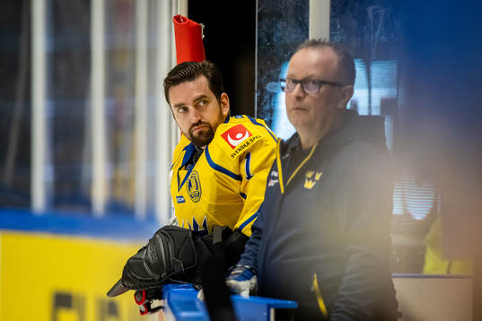 goalkeeper Jhonas Enroth of Sweden
