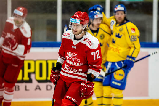 Nicolai Meyer of Denmark looks dejected