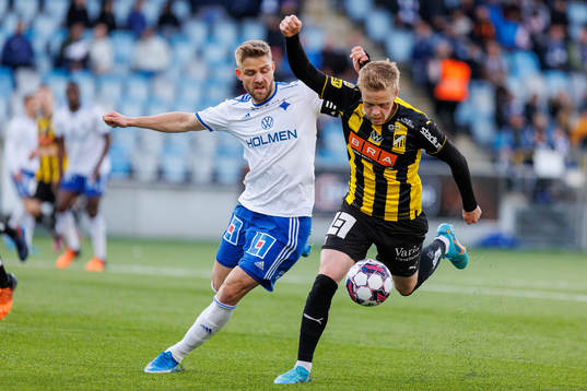 IFK Norrköpings Christoffer Nyman och Häckens Tomas