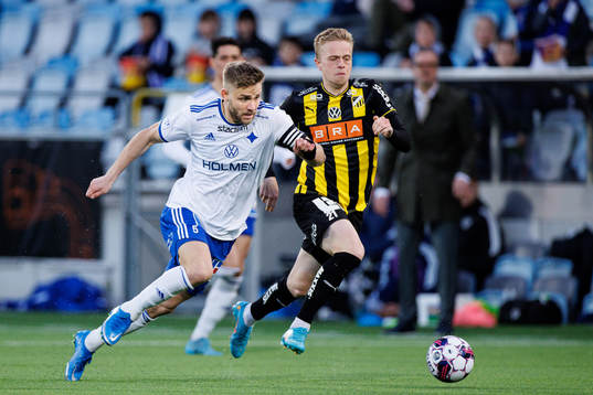 IFK Norrköpings Christoffer Nyman och Häckens Tomas