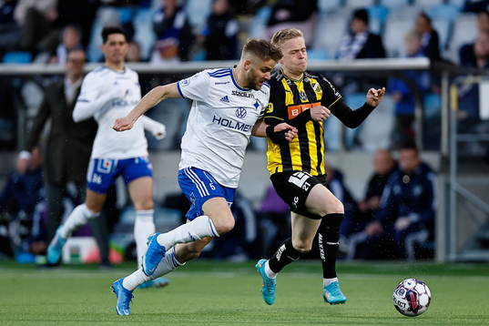 Häckens Tomas Totland och IFK Norrköpings Christoffer