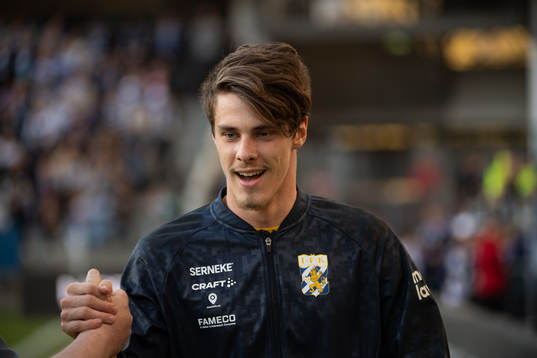 IFK Göteborgs målvakt Adam Ingi Benediktsson innan
