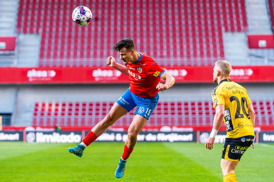 Helsingborgs Assad Al Hamlawi och Elfsborgs Simon Strand