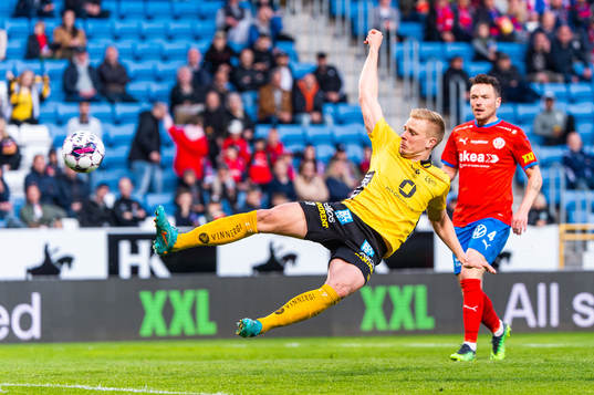 Elfsborgs Per Frick och Helsingborgs Viljormur Davidsen