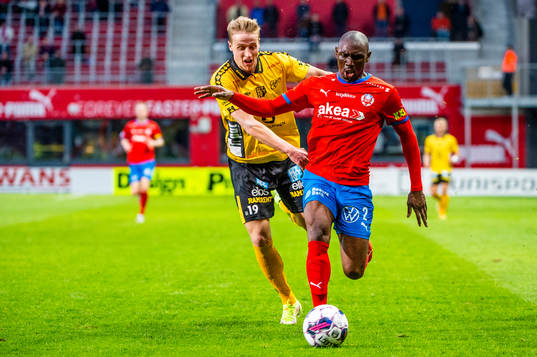 Elfsborgs Jeppe Møldrup Okkels mot Helsingborgs Ravy