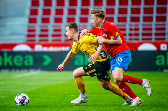 Elfsborgs Simon Olsson mot Helsingborgs Lucas Lingman
