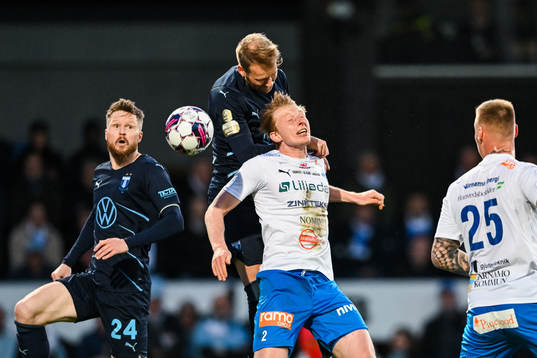 Malmö FFs Lasse Nielsen och Ola Toivonen