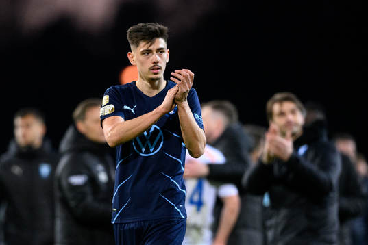 Malmö FFs Dennis Hadzikadunic tackar publiken