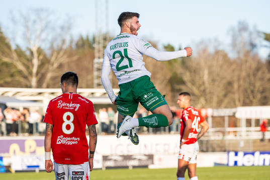 Hammarbys Edvin Kurtulus jublar