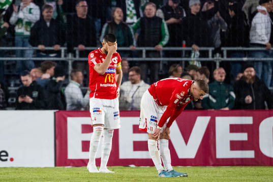 Degerfors Sean Sabetkar och Christos Gravius deppar