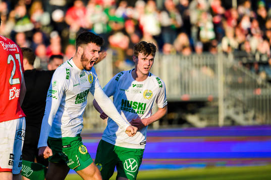 Hammarbys Edvin Kurtulus jublar