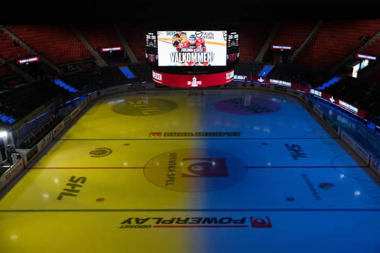 Scandinavium innan semifinal fyra i SHL mellan Frölunda