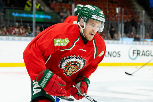 Frölundas Filip Johansson innan semifinal fyra i SHL