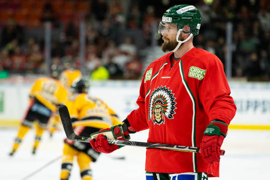 Frölundas Jan Mursak innan semifinal fyra i SHL mellan