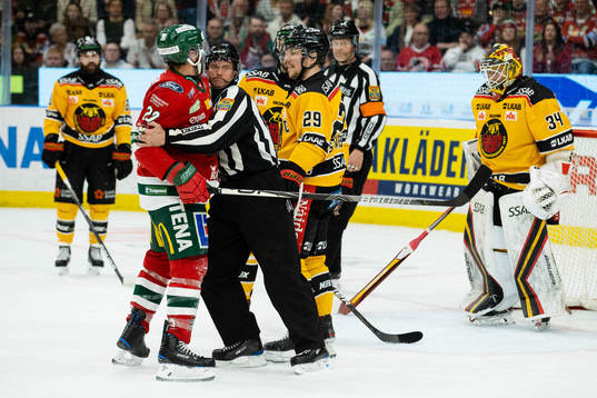 Frölundas Joel Lundqvist och Luleås Erik Gustafsson