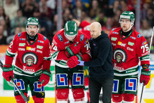 Frölundas Andreas Borgman leds av isen