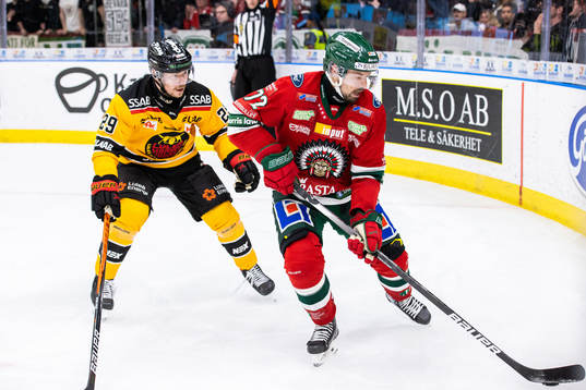 Luleås Erik Gustafsson och Frölundas Patrik Carlsson