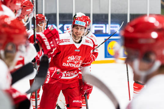 Mathias From of Denmark celebrates scoring 0-1