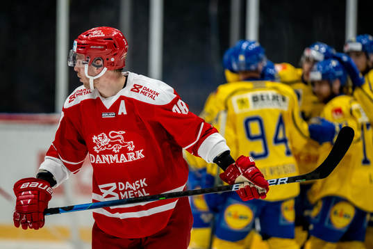 Morten Poulsen of Denmark looks dejected