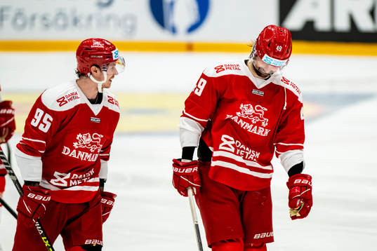 Christopher Frederiksen of Denmark looks dejected
