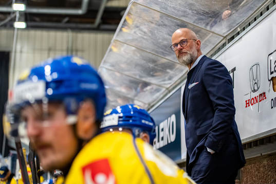 Assistant Coach Markus Åkerblom of Sweden looks dejected