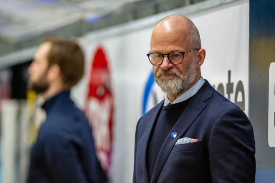 Assistant Coach Markus Åkerblom of Sweden looks dejected