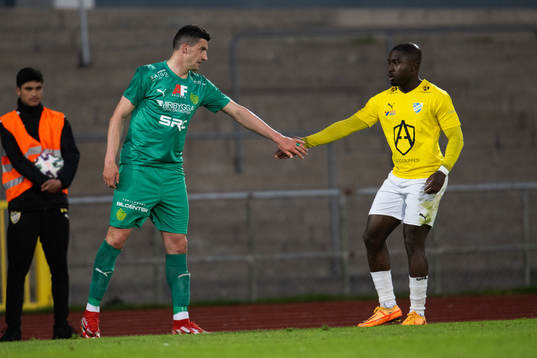 IFK Malmös Kofi Yeboah Addae och Olympics Irfan Jasarevic