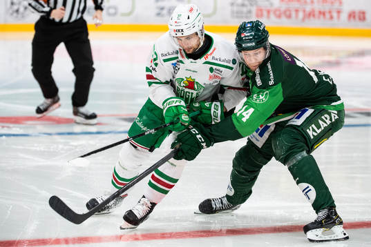 Rögles Daniel Zaar och Färjestads Victor Ejdsell