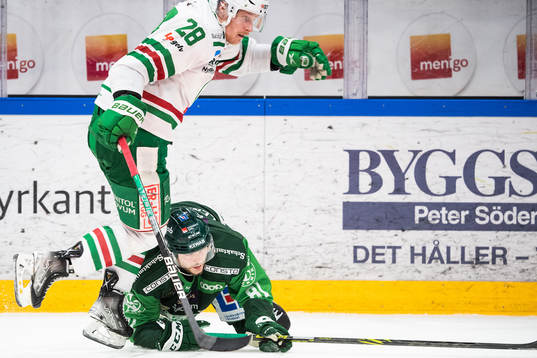 Rögles Anton Bengtsson och Färjestads Theodor Lennström