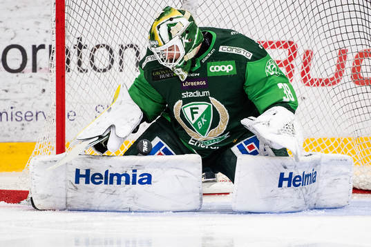 Färjestads målvakt Dominik Furch