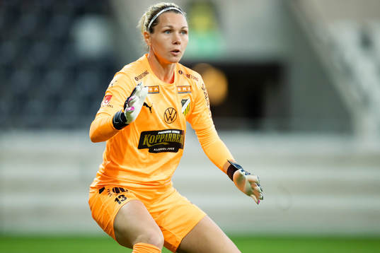 Häckens målvakt Jennifer Falk