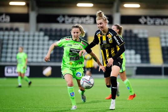 Kristianstads Emmi Alanen och Häckens Dilja Yr Zomers