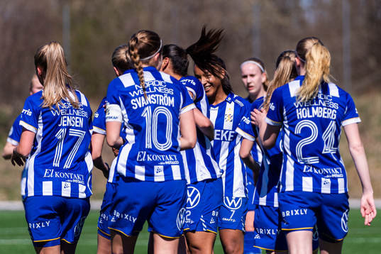 IFK Göteborgs Filippa Hopkins jublar med lagkamrater