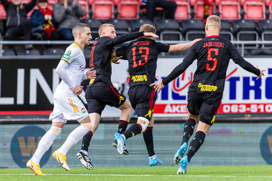 Östersunds Ludvig Fritzson jublar