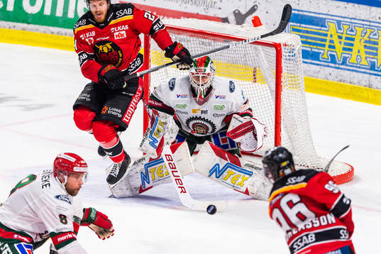 Frölundas målvakt Matthew Tomkins