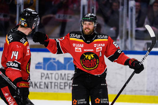 Luleås Linus Omark jublar