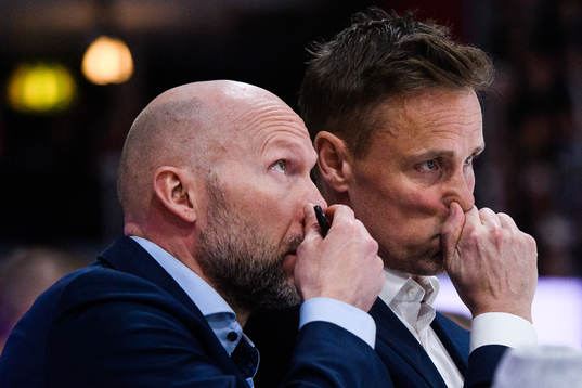 Frölundas assisterande tränare Anders Burström och