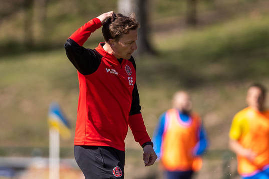 Hittarps tränare Erik Edman